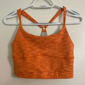Outdoor Voices Orange Racerback Sports Bra